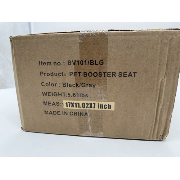 Dog Car Seat Waterproof Booster w Storage Pockets Groom Glove Small Black Gray - Picture 11 of 16